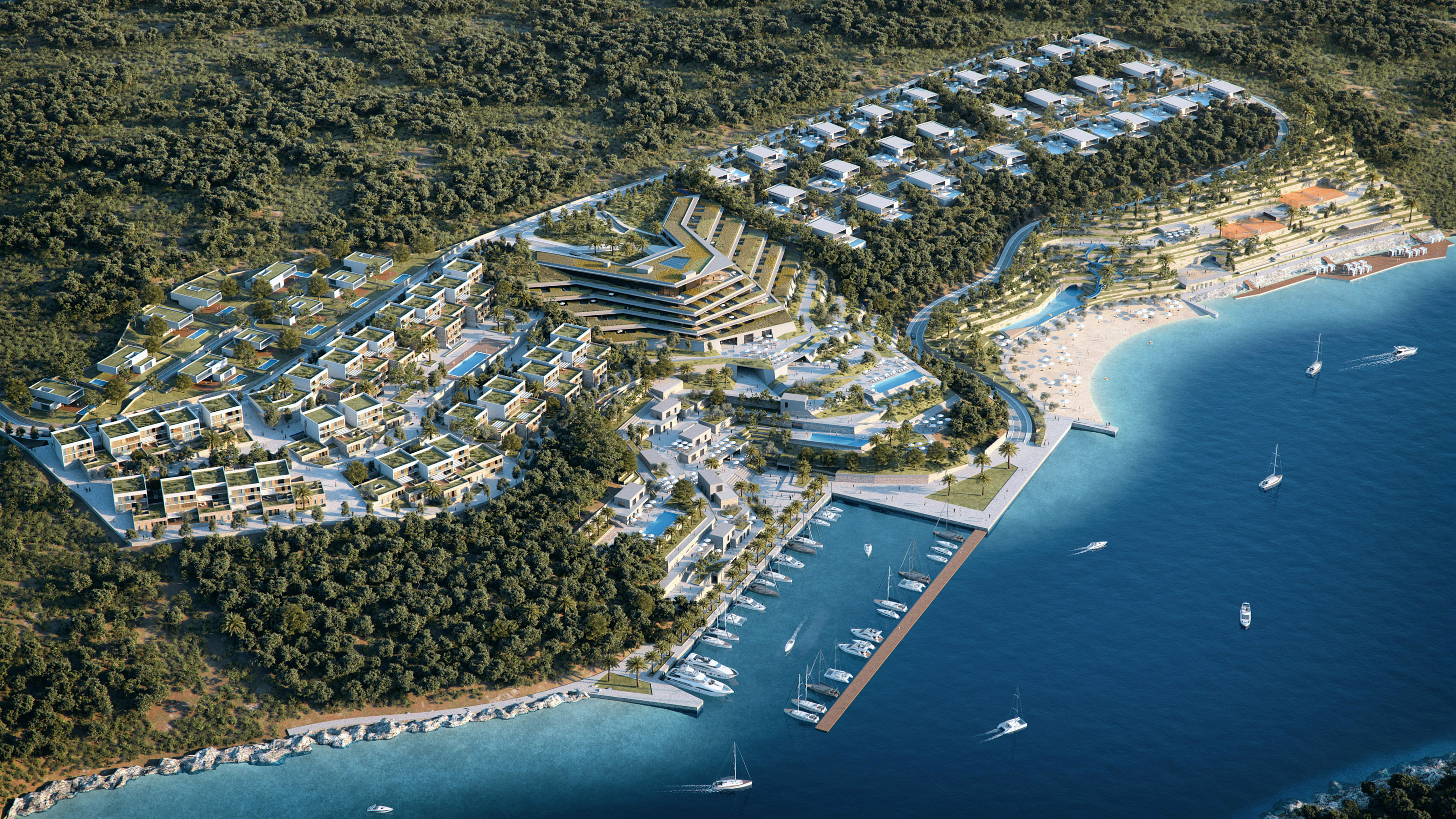 Adriatic Hills aerial view